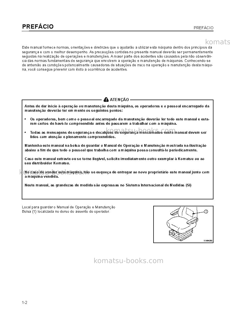 Komatsu wa320-5bra Manual de operação capa Página 3