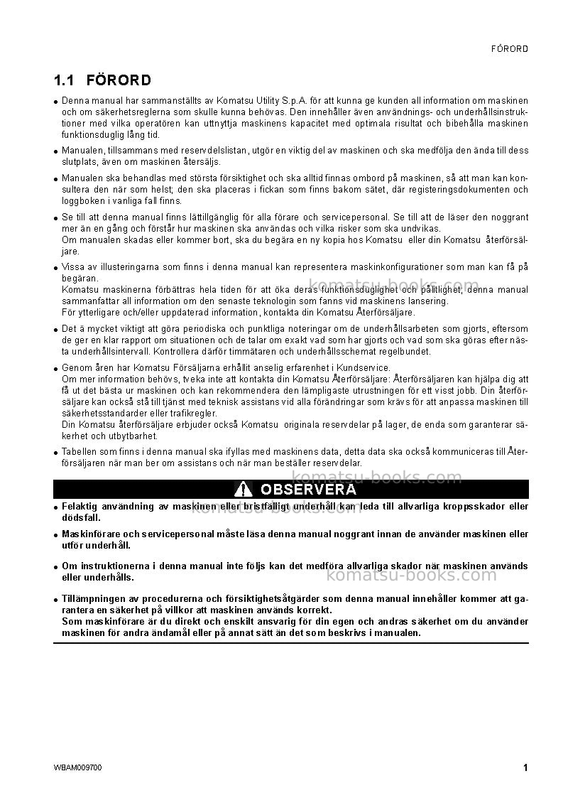 Komatsu pc80mr-3ita Operation manual cover Page 3 Komatsu pc80mr-3ita Operation manual cover Page 3