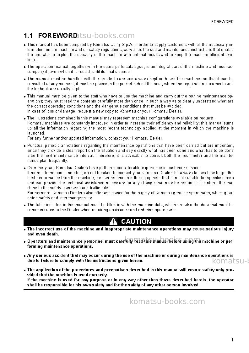 Komatsu pc88mr-6ita Operation manual cover Page 3 Komatsu pc88mr-6ita Operation manual cover Page 3