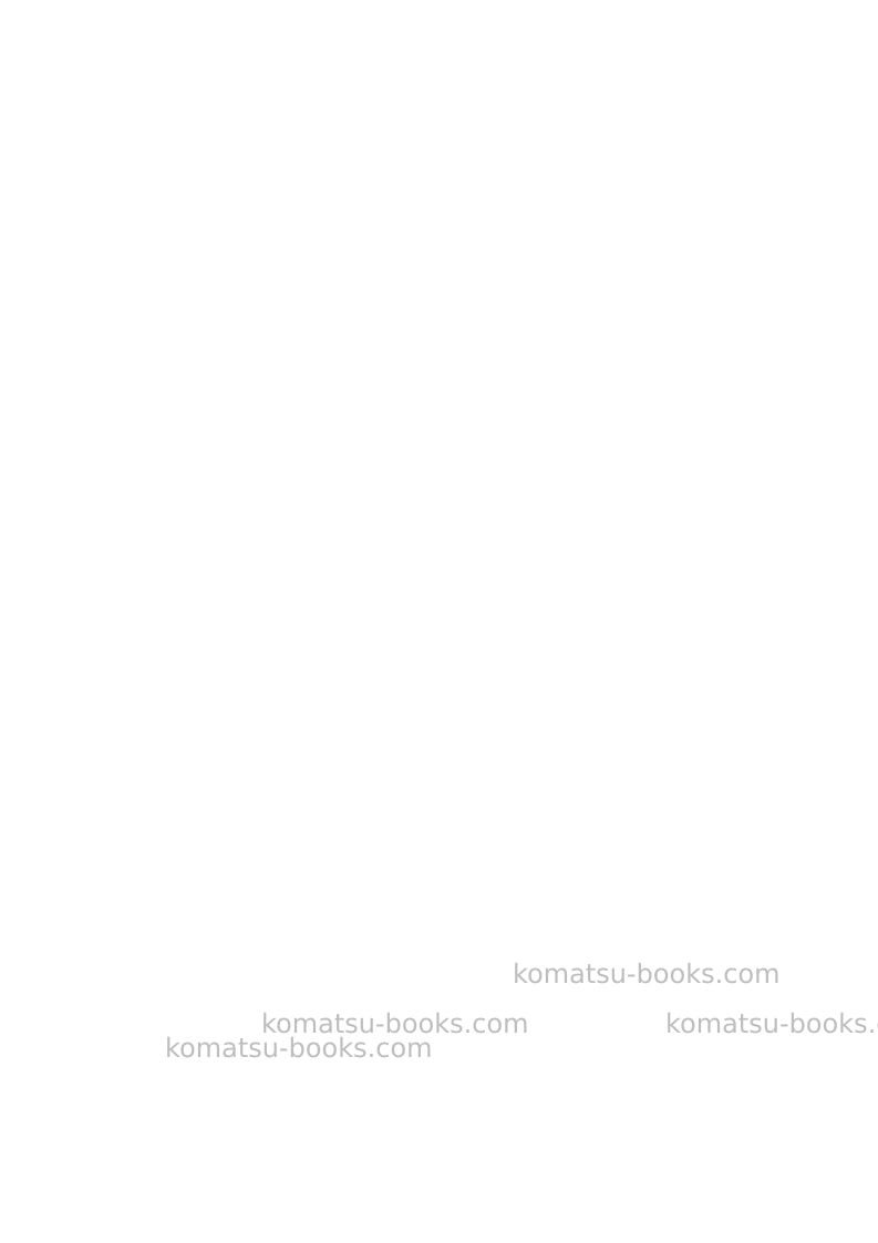 Komatsu wb150ps-2ita Repair & maintenance cover Page 3