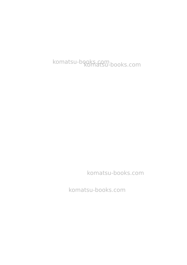 Komatsu pc15r-8ita Repair & maintenance cover Page 3
