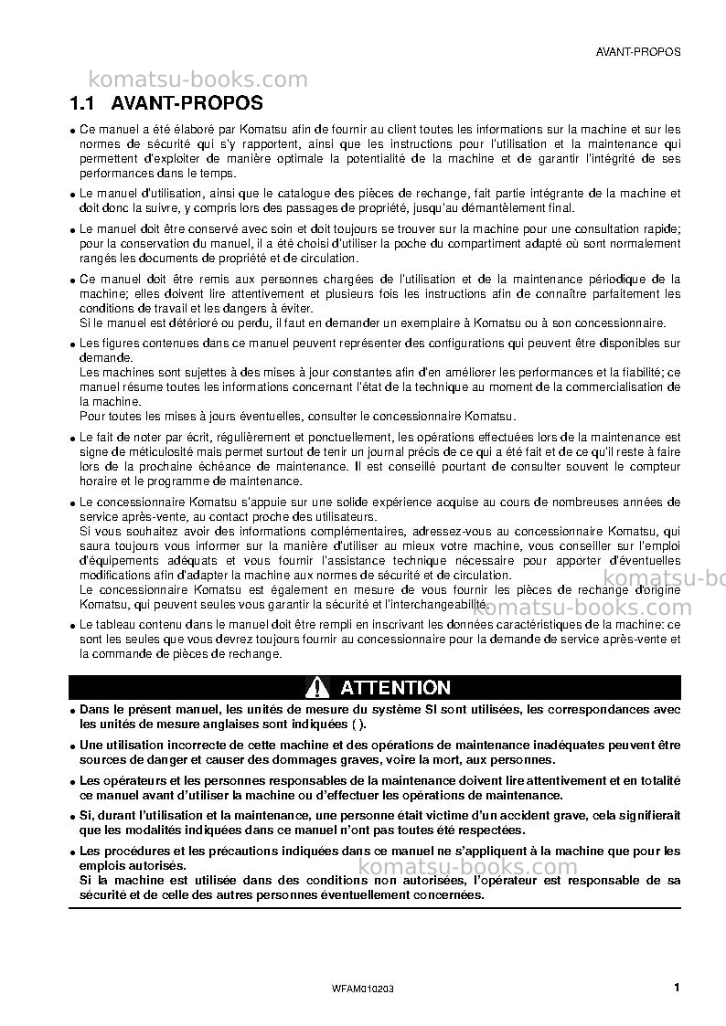 Komatsu sk510-5ita Manuel d'utilisation couverture Page 3 Komatsu sk510-5ita Manuel d'utilisation couverture Page 3