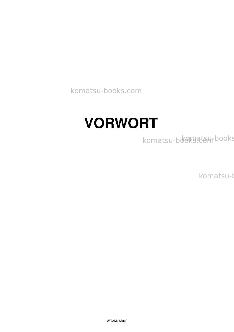 Komatsu pw98mr-8ita Betriebsanleitung Titelseite Seite 3 Komatsu pw98mr-8ita Betriebsanleitung Titelseite Seite 3
