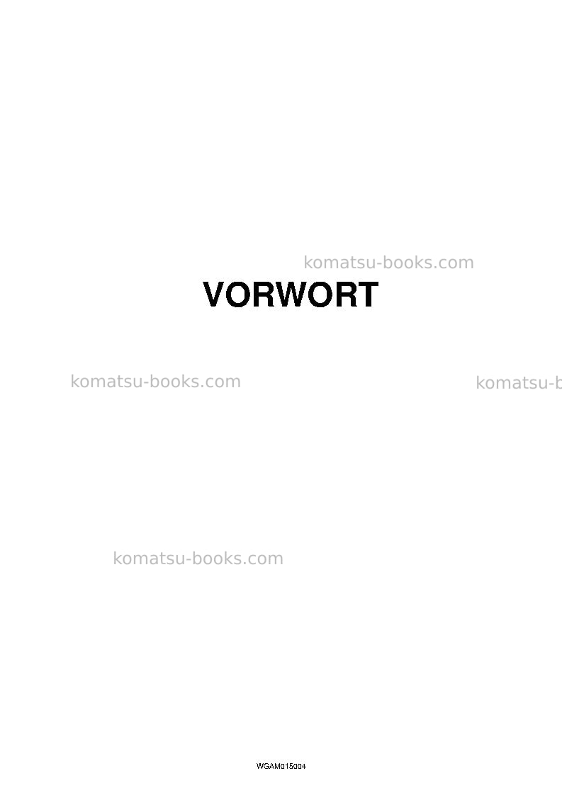Komatsu pw98mr-8ita Betriebsanleitung Titelseite Seite 3 Komatsu pw98mr-8ita Betriebsanleitung Titelseite Seite 3