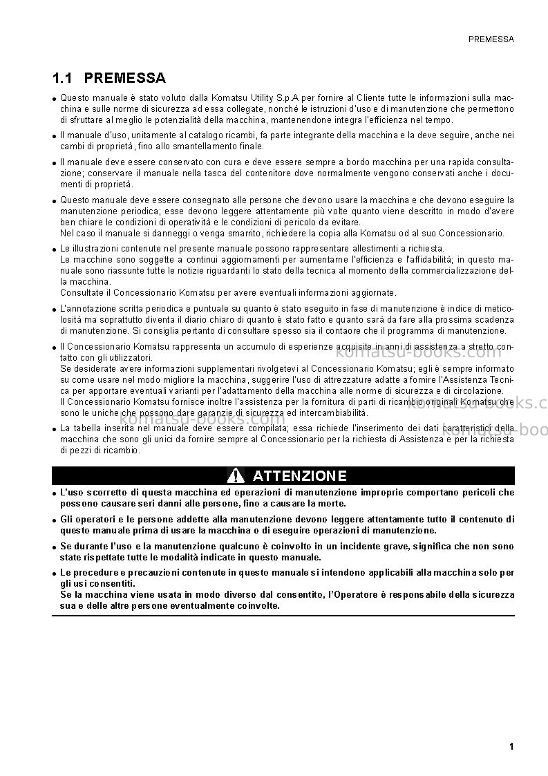 Komatsu sk1020-5ita Manuale operativo copertina Pagina 3