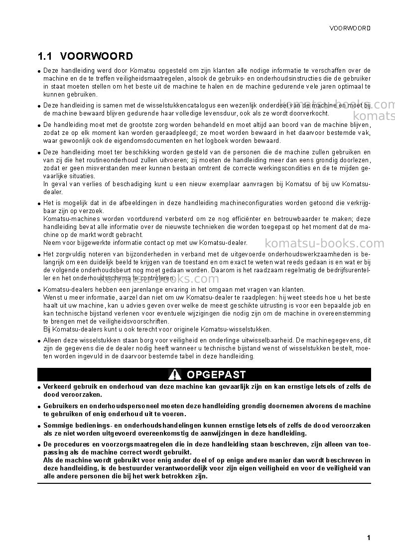 Komatsu ck30-1ita Operation manual cover Page 3