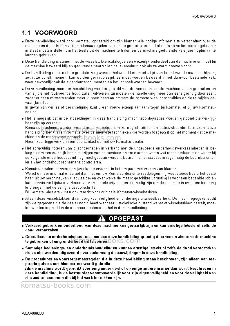 Komatsu ck30-1ita Operation manual cover Page 3 Komatsu ck30-1ita Operation manual cover Page 3