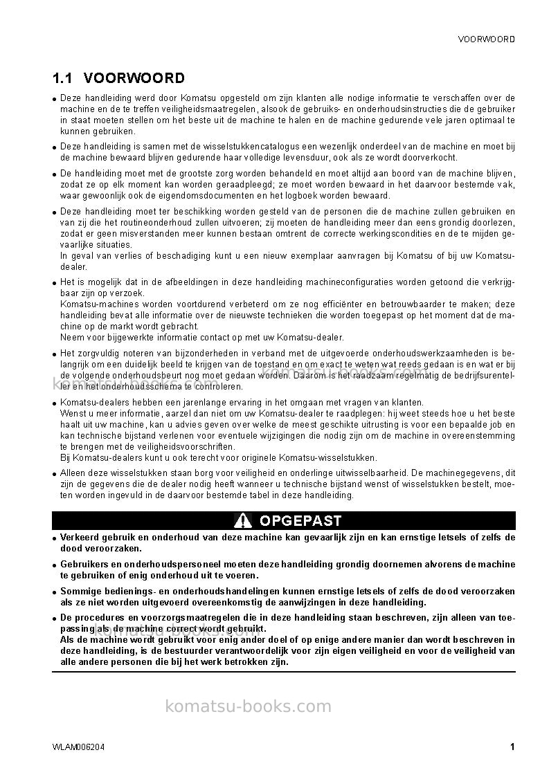 Komatsu ck30-1ita Operation manual cover Page 3 Komatsu ck30-1ita Operation manual cover Page 3