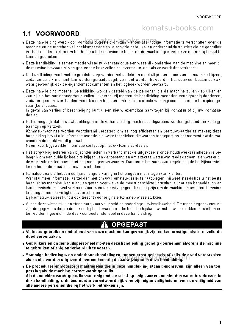 Komatsu ck25-1ita Operation manual cover Page 3 Komatsu ck25-1ita Operation manual cover Page 3