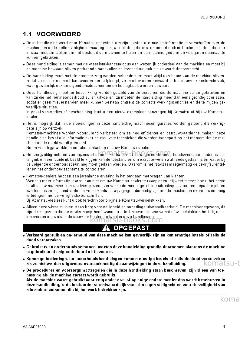 Komatsu ck25-1ita Operation manual cover Page 3 Komatsu ck25-1ita Operation manual cover Page 3
