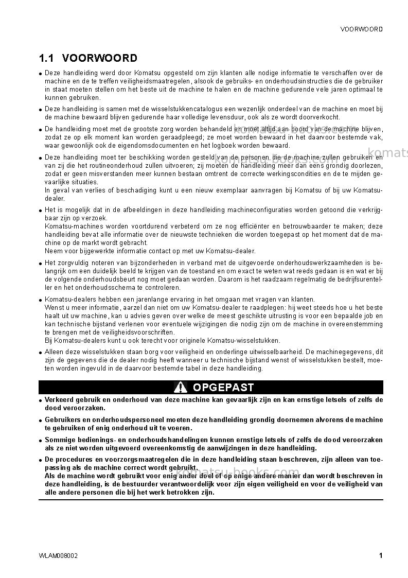 Komatsu ck35-1ita Operation manual cover Page 3 Komatsu ck35-1ita Operation manual cover Page 3
