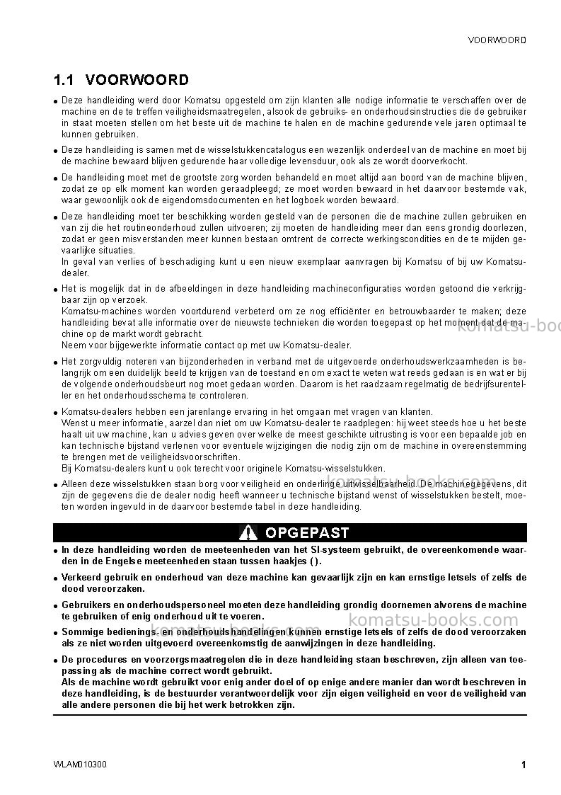 Komatsu sk714-5ita-/ Operation manual cover Page 3 Komatsu sk714-5ita-/ Operation manual cover Page 3