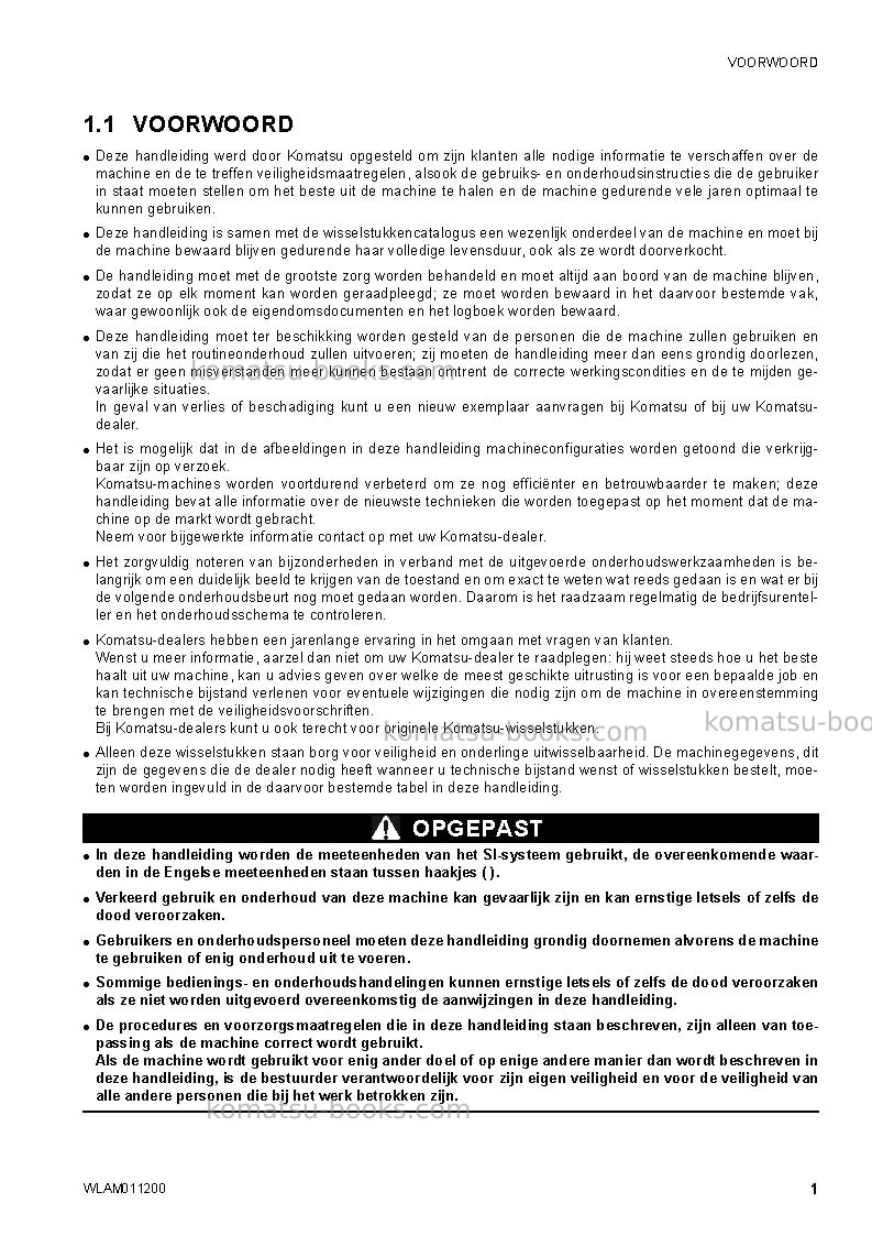 Komatsu ck30-1ita Operation manual cover Page 3 Komatsu ck30-1ita Operation manual cover Page 3