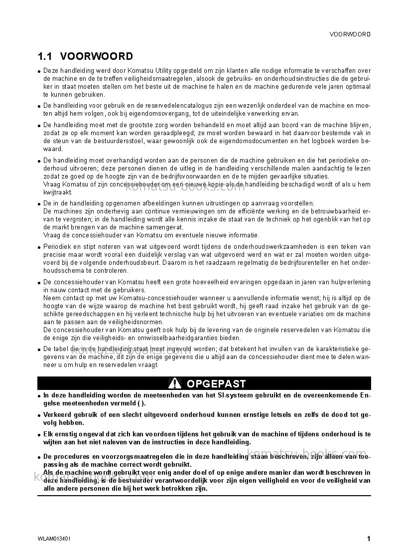 Komatsu pc20mr-2ita Operation manual cover Page 3 Komatsu pc20mr-2ita Operation manual cover Page 3