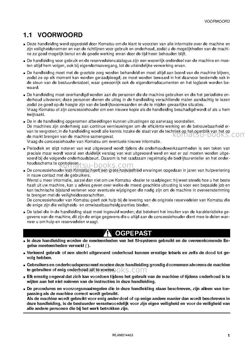 Komatsu pc55mr-3ita Operation manual cover Page 3 Komatsu pc55mr-3ita Operation manual cover Page 3