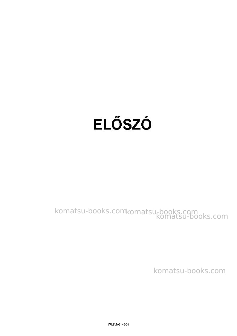 Komatsu pw118mr-8ita Operation manual cover Page 3 Komatsu pw118mr-8ita Operation manual cover Page 3