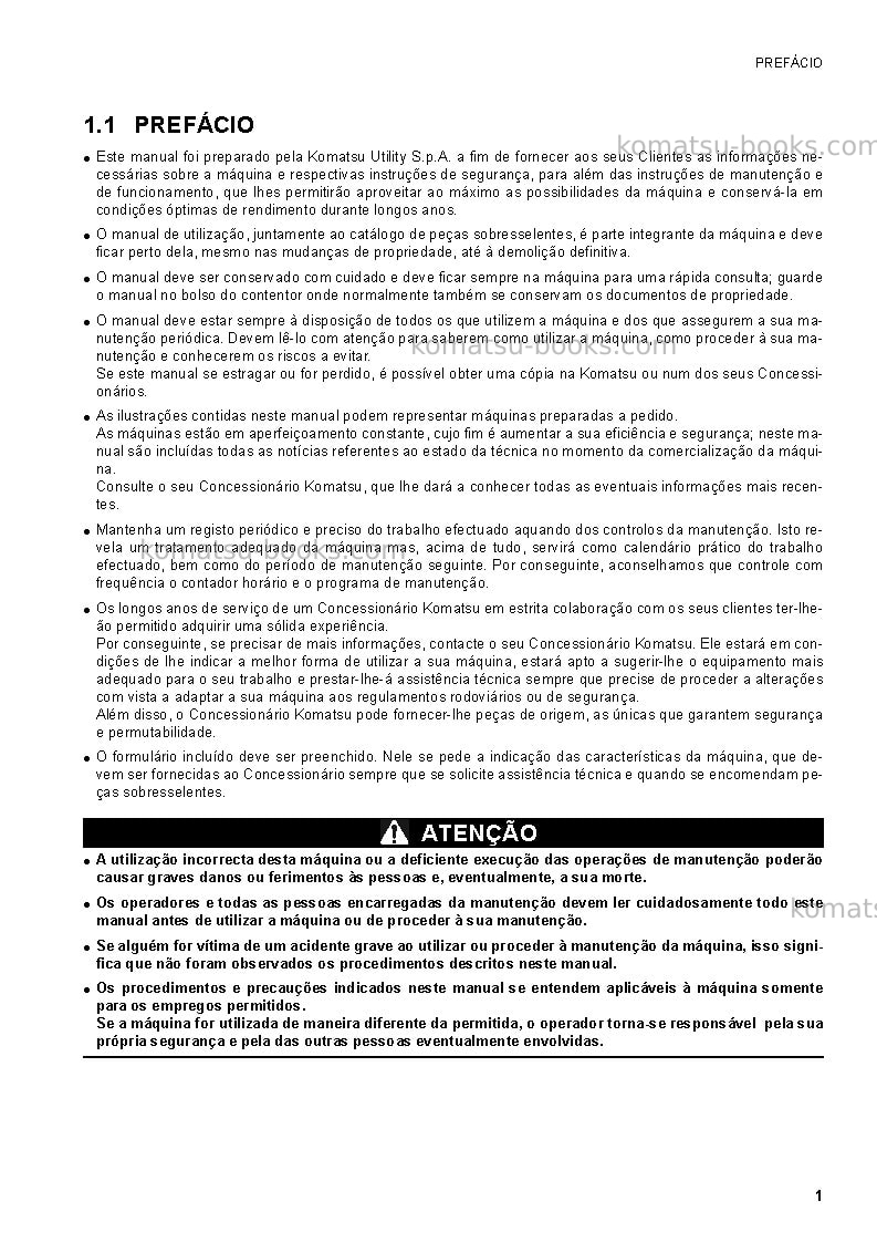 Komatsu ck35-1ita Manual de operação capa Página 3