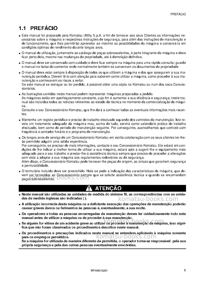 Komatsu sk510-5ita Manual de operação capa Página 3 Komatsu sk510-5ita Manual de operação capa Página 3