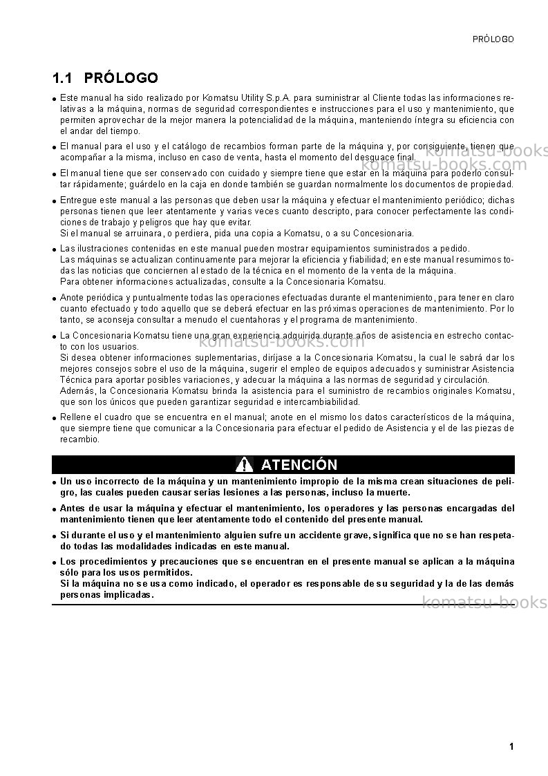 Komatsu ck30-1ita Manual de operación cover Page 3