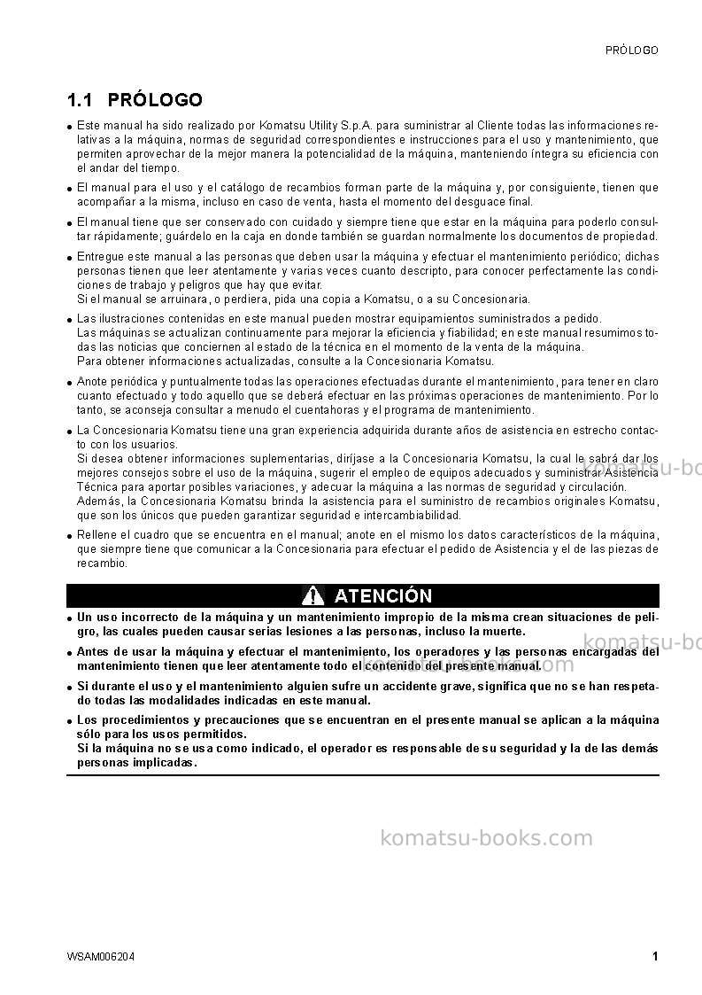 Komatsu ck30-1ita Manual de operación cover Page 3