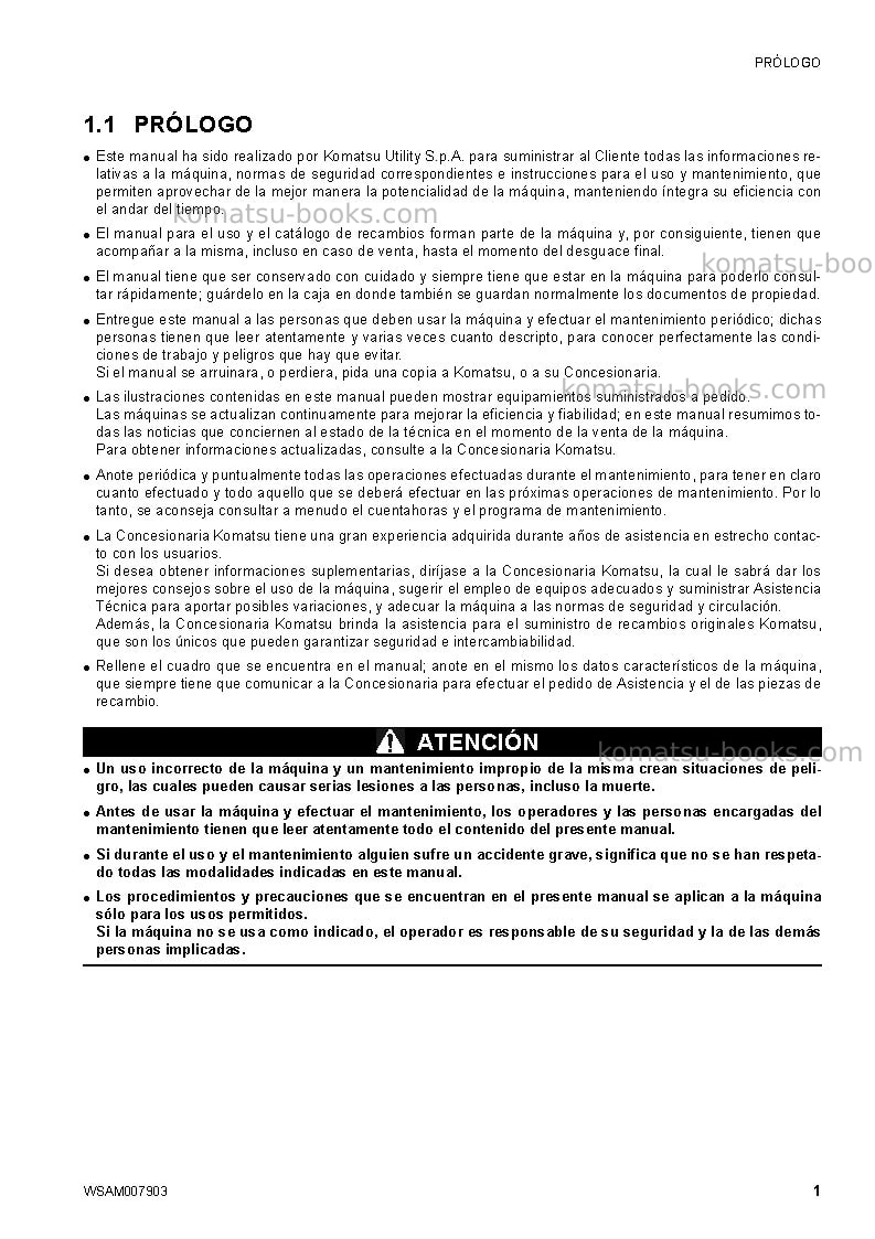 Komatsu ck25-1ita Manual de operación cover Page 3 Komatsu ck25-1ita Manual de operación cover Page 3