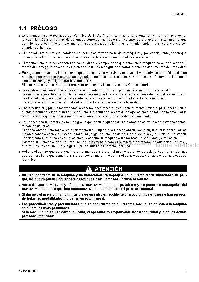 Komatsu ck35-1ita Manual de operación cover Page 3