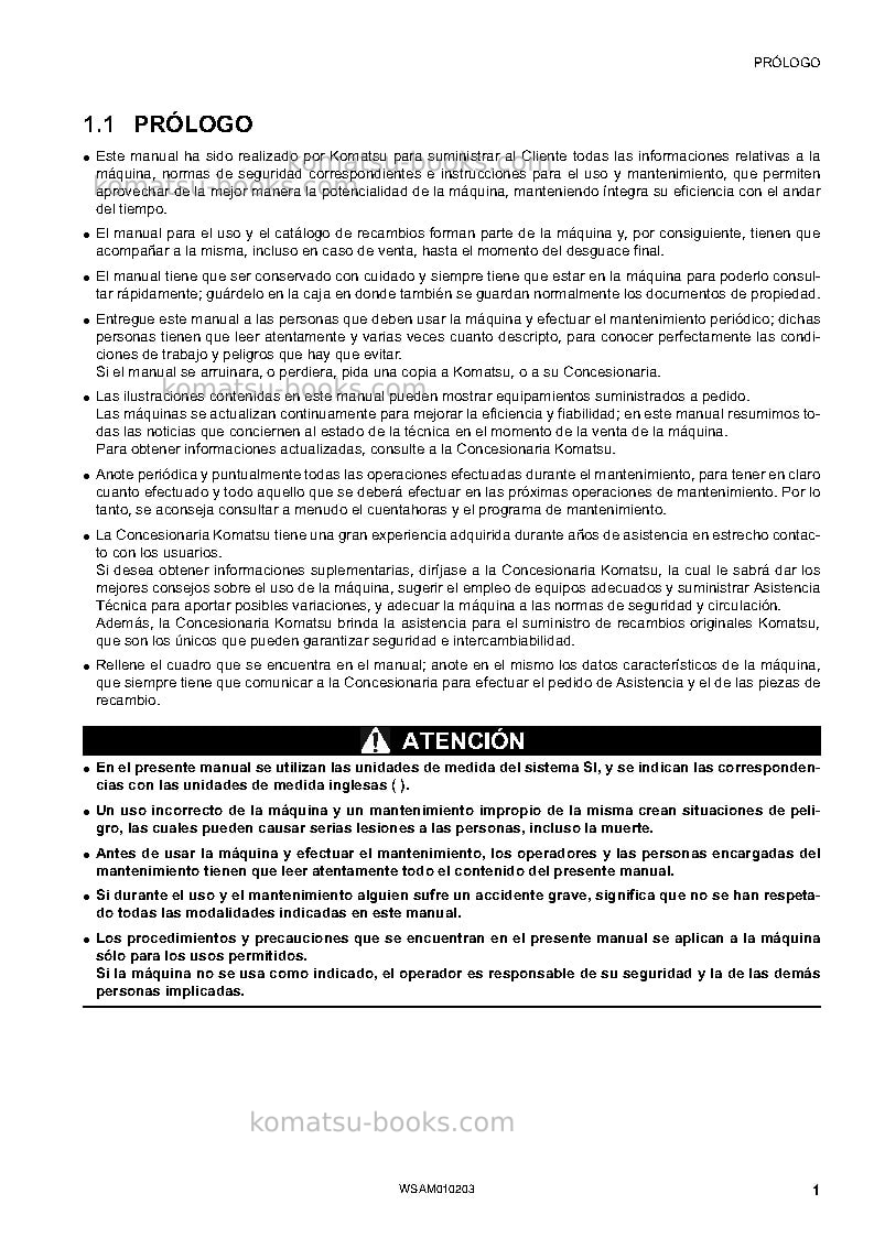 Komatsu sk510-5ita Manual de operación cover Page 3