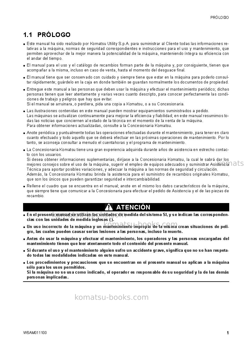 Komatsu ck25-1ita Manual de operación cover Page 3