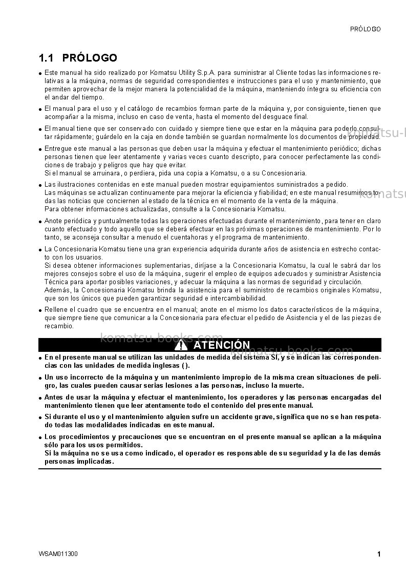 Komatsu ck35-1ita Manual de operación cover Page 3