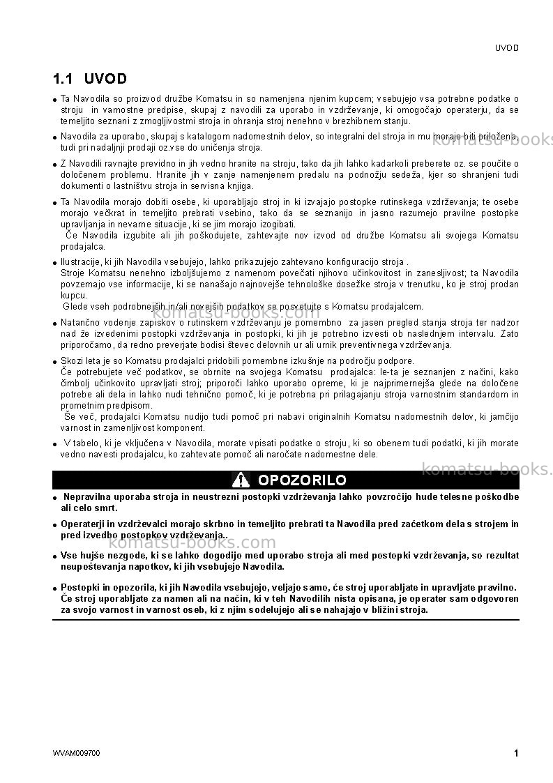Komatsu pc80mr-3ita Operation manual cover Page 3 Komatsu pc80mr-3ita Operation manual cover Page 3