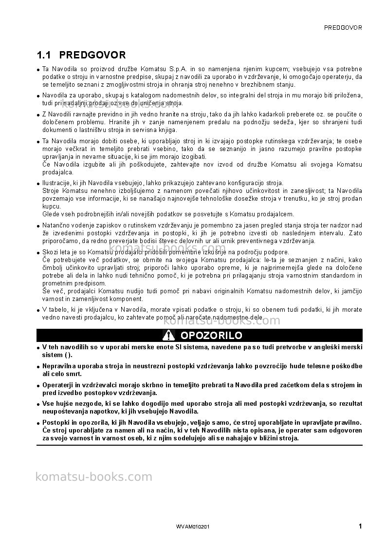 Komatsu sk510-5ita Operation manual cover Page 3