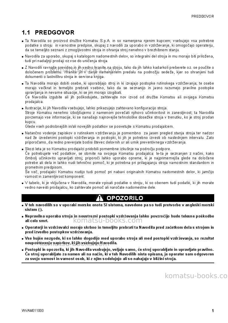 Komatsu ck20-1ita Operation manual cover Page 3 Komatsu ck20-1ita Operation manual cover Page 3