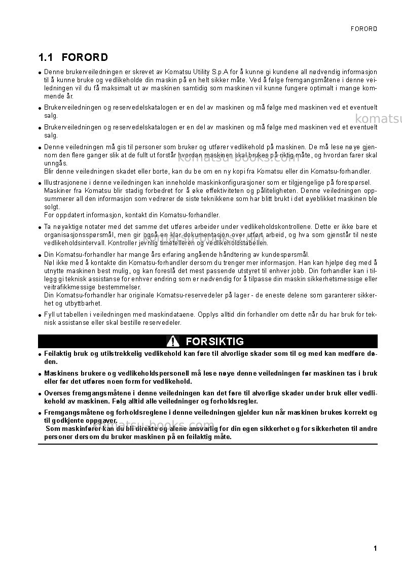 Komatsu ck25-1ita Operation manual cover Page 3 Komatsu ck25-1ita Operation manual cover Page 3