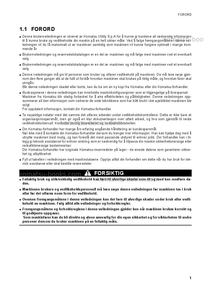 Komatsu ck35-1ita Operation manual cover Page 3 Komatsu ck35-1ita Operation manual cover Page 3