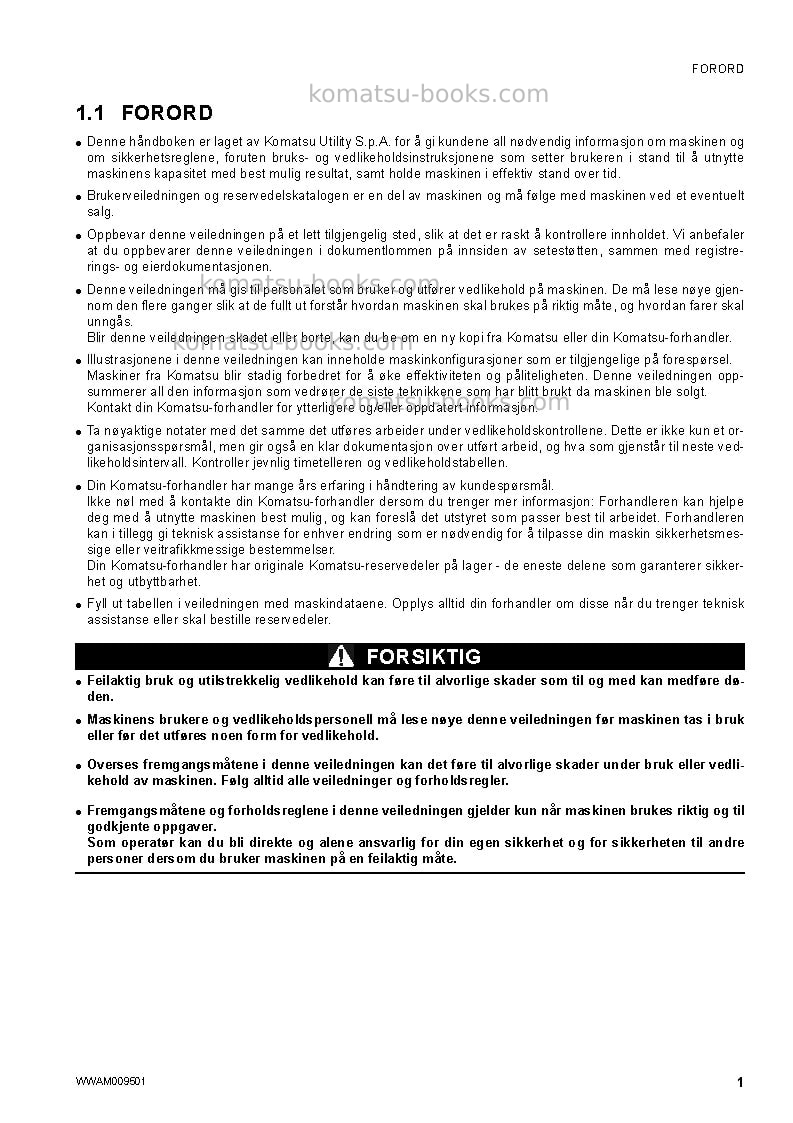 Komatsu pc26mr-3ita Operation manual cover Page 3 Komatsu pc26mr-3ita Operation manual cover Page 3