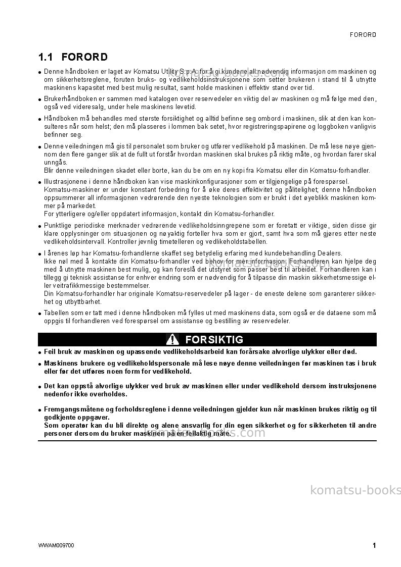 Komatsu pc80mr-3ita Operation manual cover Page 3 Komatsu pc80mr-3ita Operation manual cover Page 3