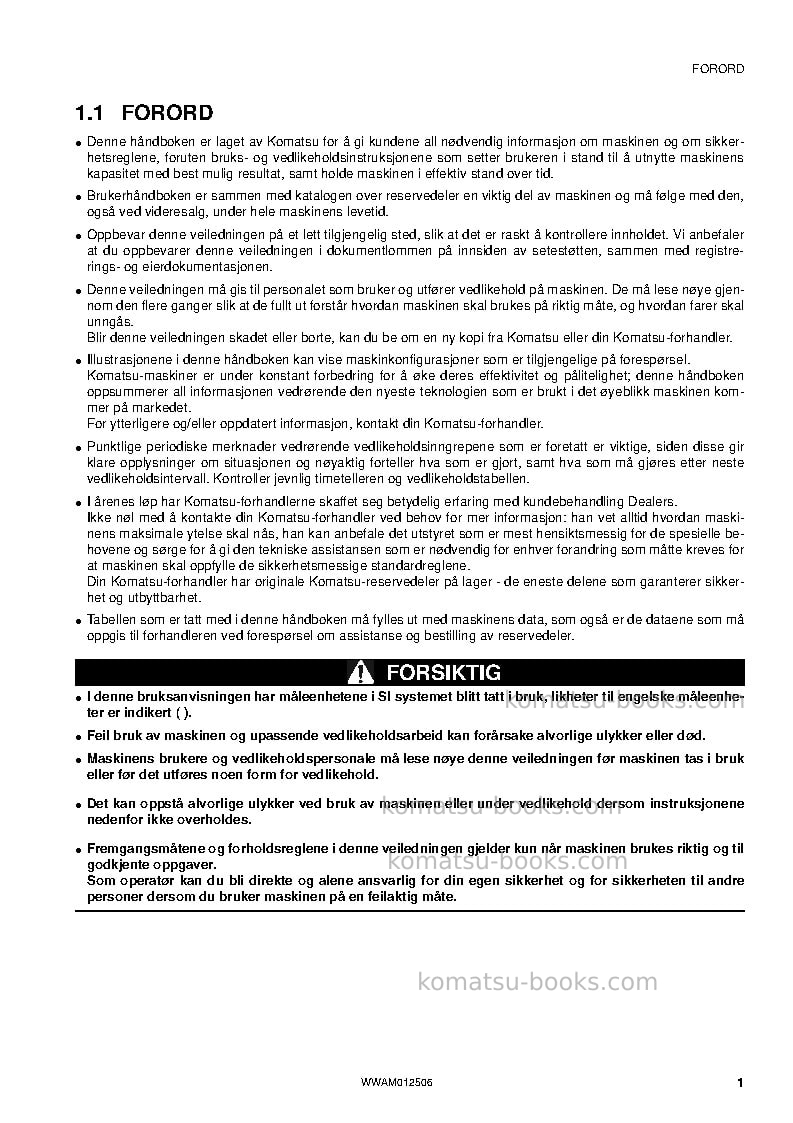 Komatsu pc26mr-3ita Operation manual cover Page 3 Komatsu pc26mr-3ita Operation manual cover Page 3