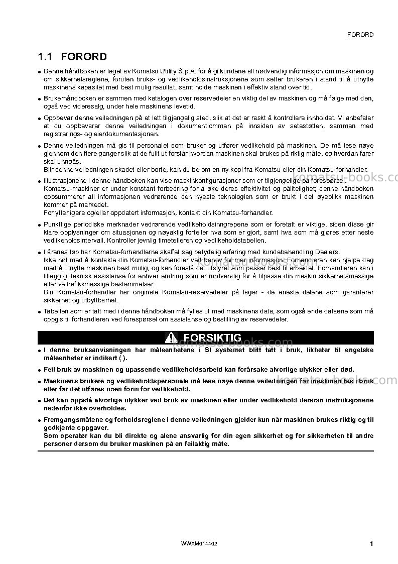 Komatsu pc55mr-3ita Operation manual cover Page 3 Komatsu pc55mr-3ita Operation manual cover Page 3