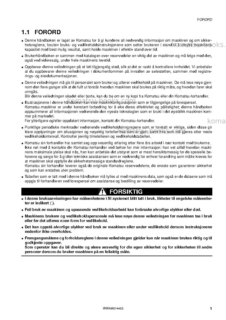 Komatsu pc55mr-3ita Operation manual cover Page 3 Komatsu pc55mr-3ita Operation manual cover Page 3
