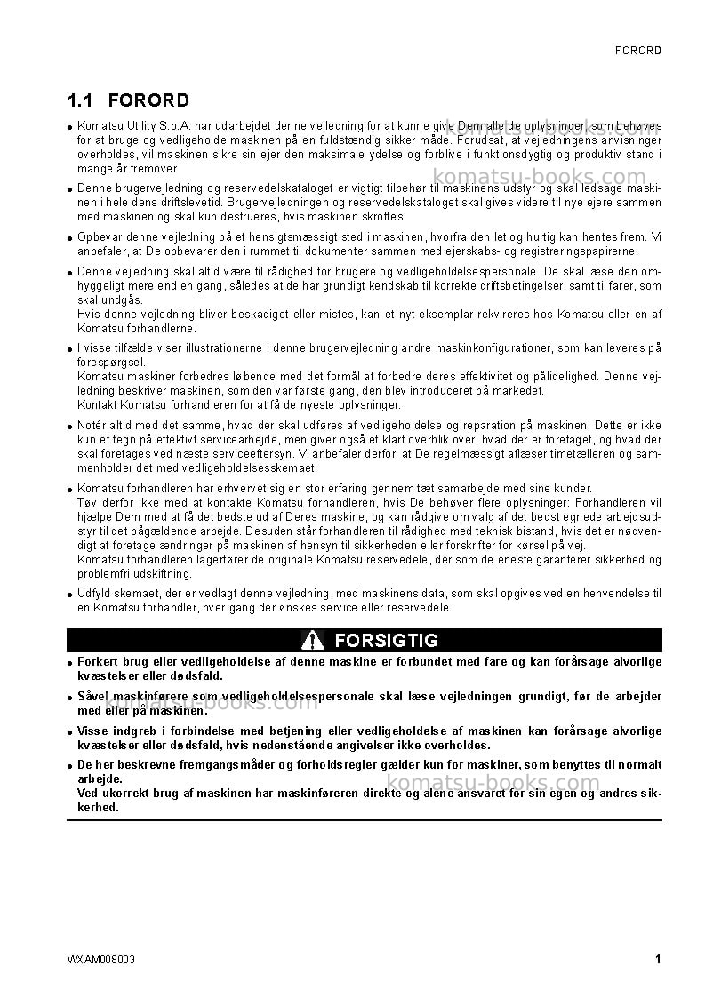 Komatsu ck35-1ita Operation manual cover Page 3 Komatsu ck35-1ita Operation manual cover Page 3