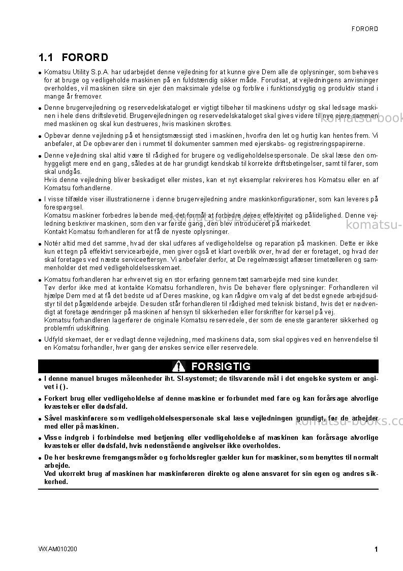 Komatsu sk510-5ita Operation manual cover Page 3 Komatsu sk510-5ita Operation manual cover Page 3
