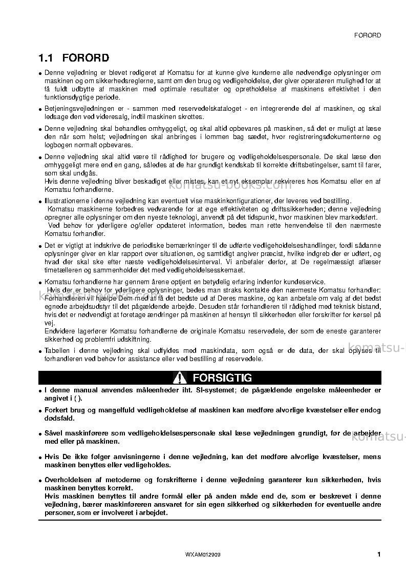 Komatsu pc80mr-3ita Operation manual cover Page 3