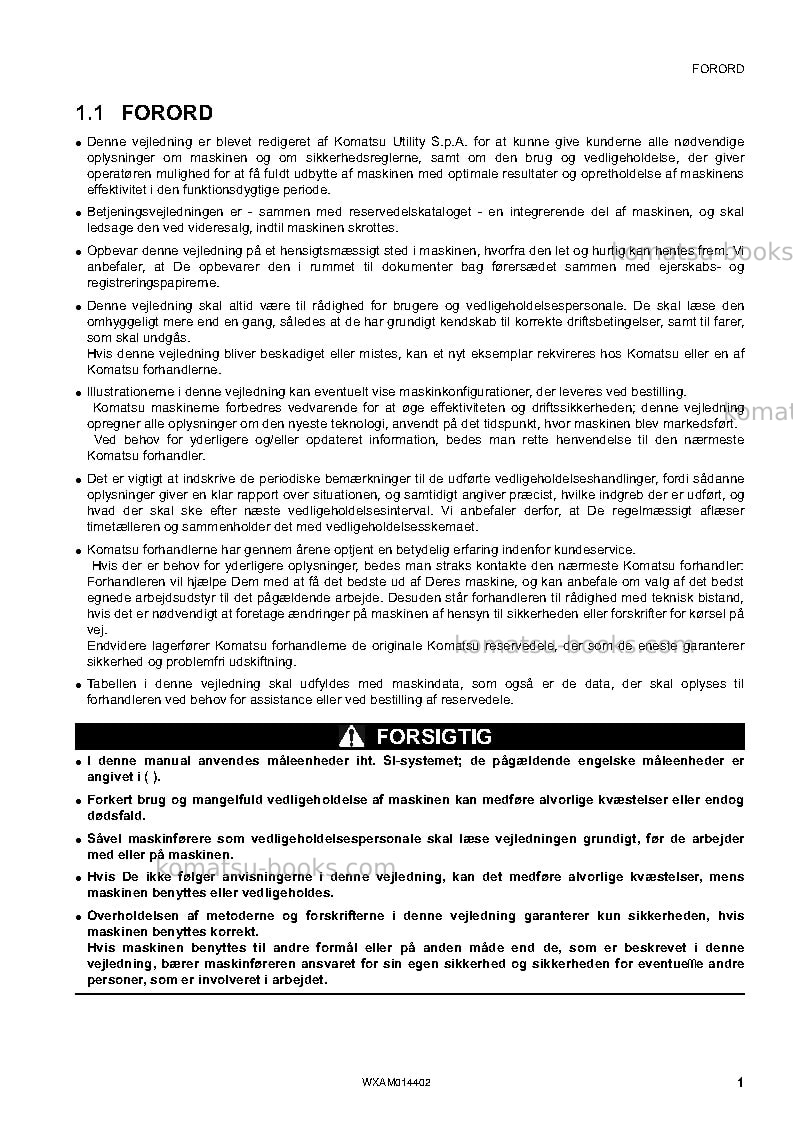 Komatsu pc55mr-3ita Operation manual cover Page 3