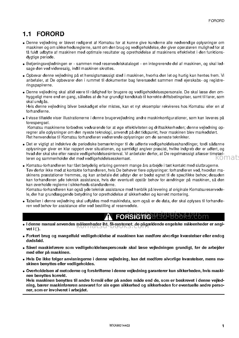 Komatsu pc55mr-3ita Operation manual cover Page 3