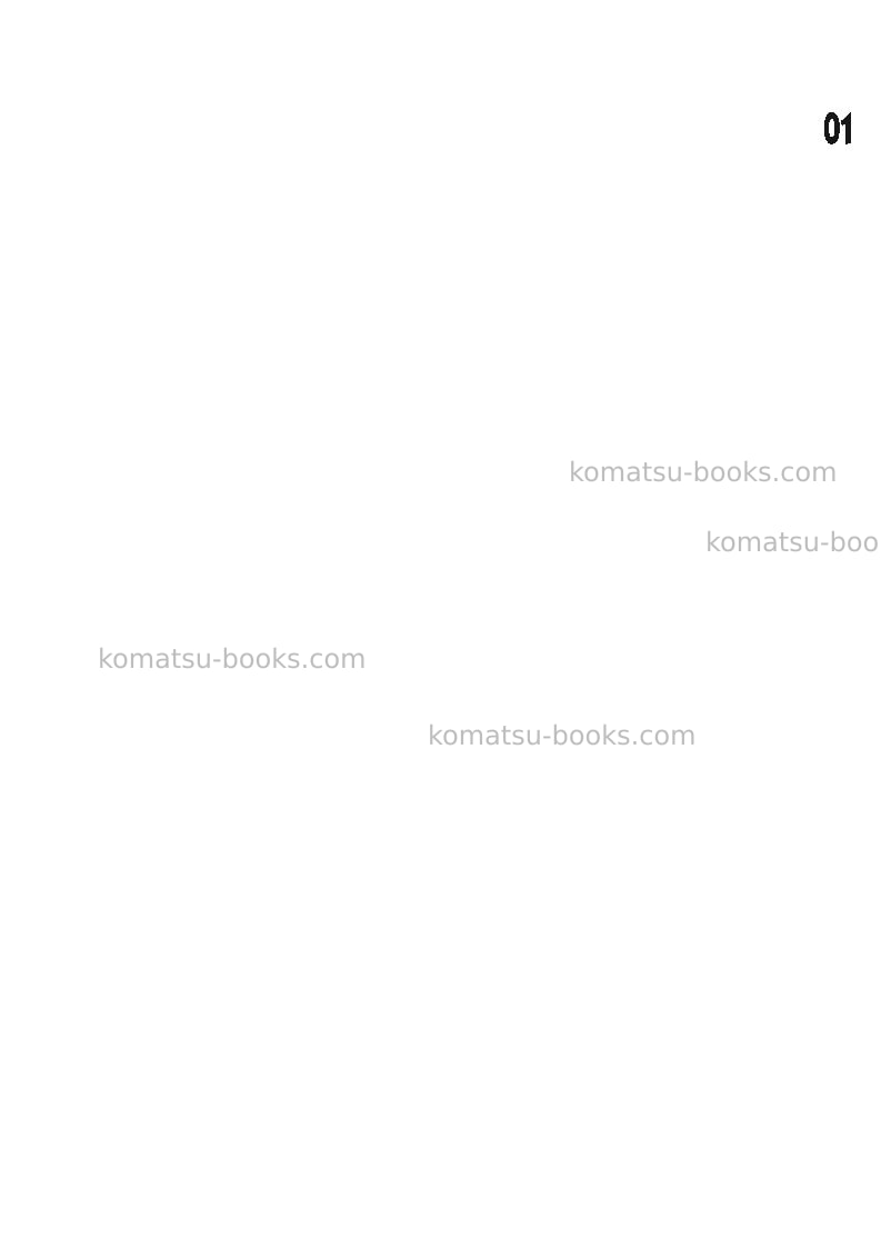 Komatsu pc160-6gbr-k Repair & maintenance cover Page 3