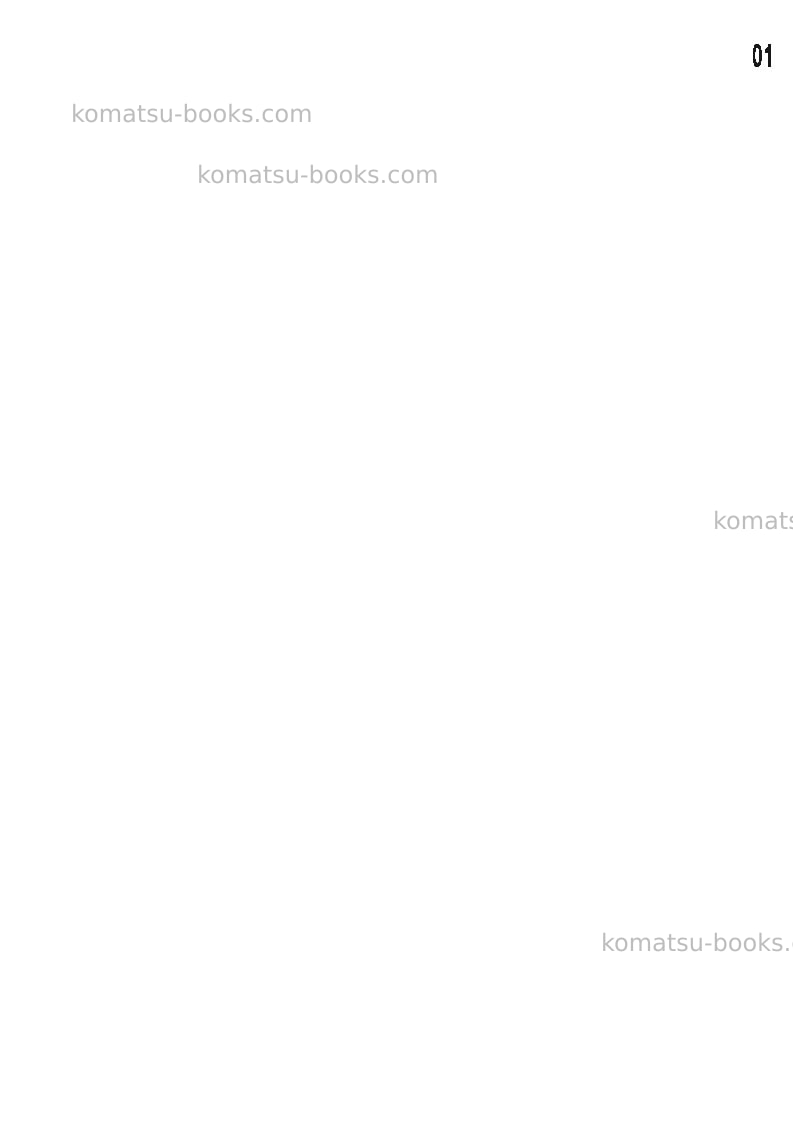 Komatsu wa420-1jpn Repair & maintenance cover Page 3