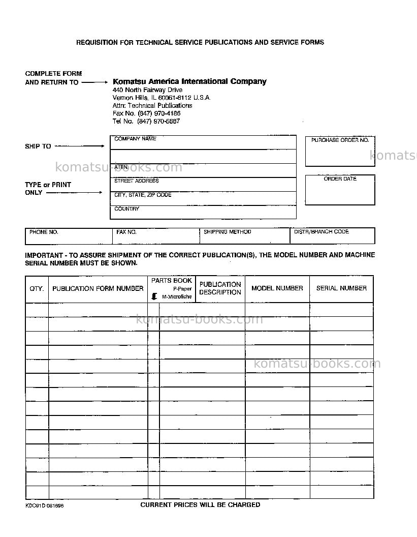 Komatsu wa500-1jpn-le Operation manual cover Page 4 Komatsu wa500-1jpn-le Operation manual cover Page 4