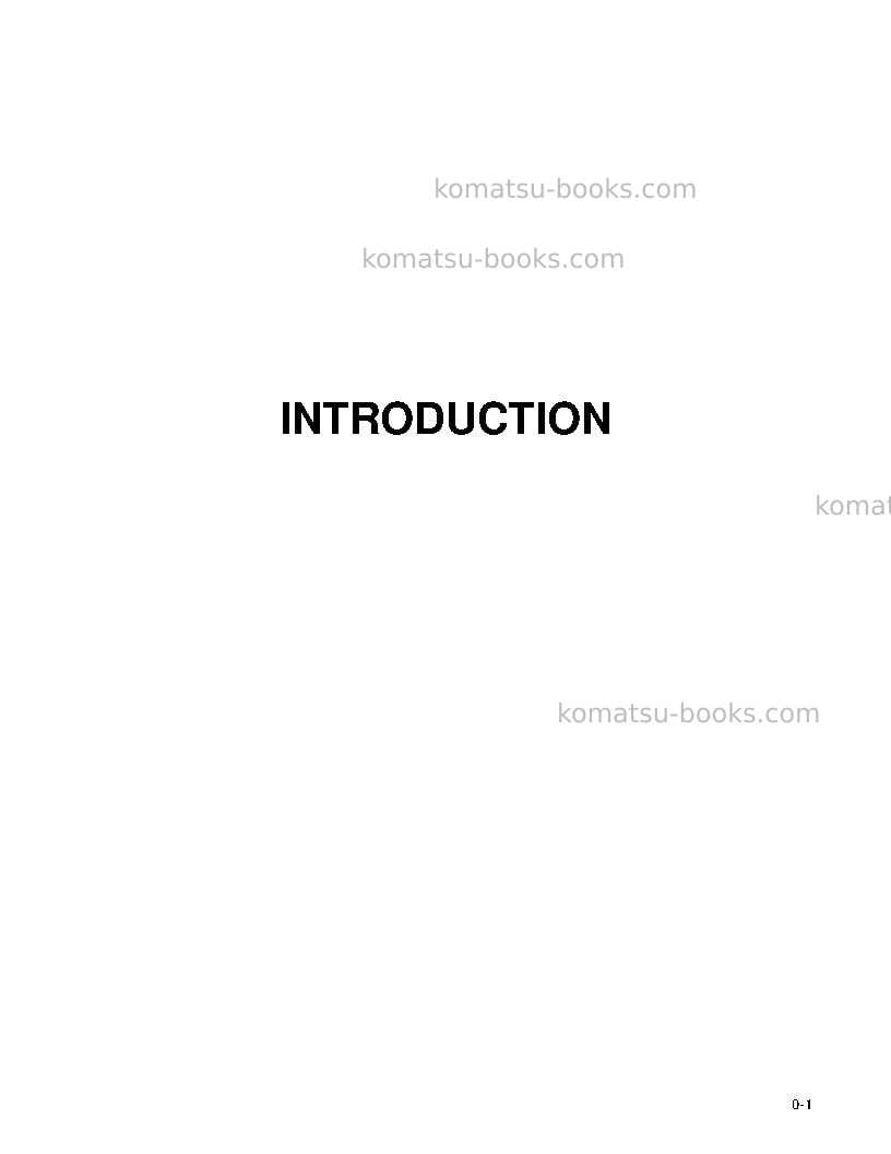 Komatsu wa180l-3jpn Operation manual cover Page 4