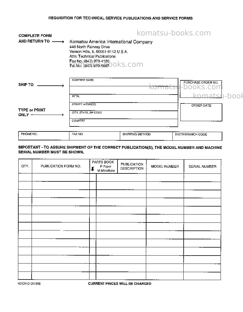Komatsu d39p-1usa Operation manual cover Page 4 Komatsu d39p-1usa Operation manual cover Page 4