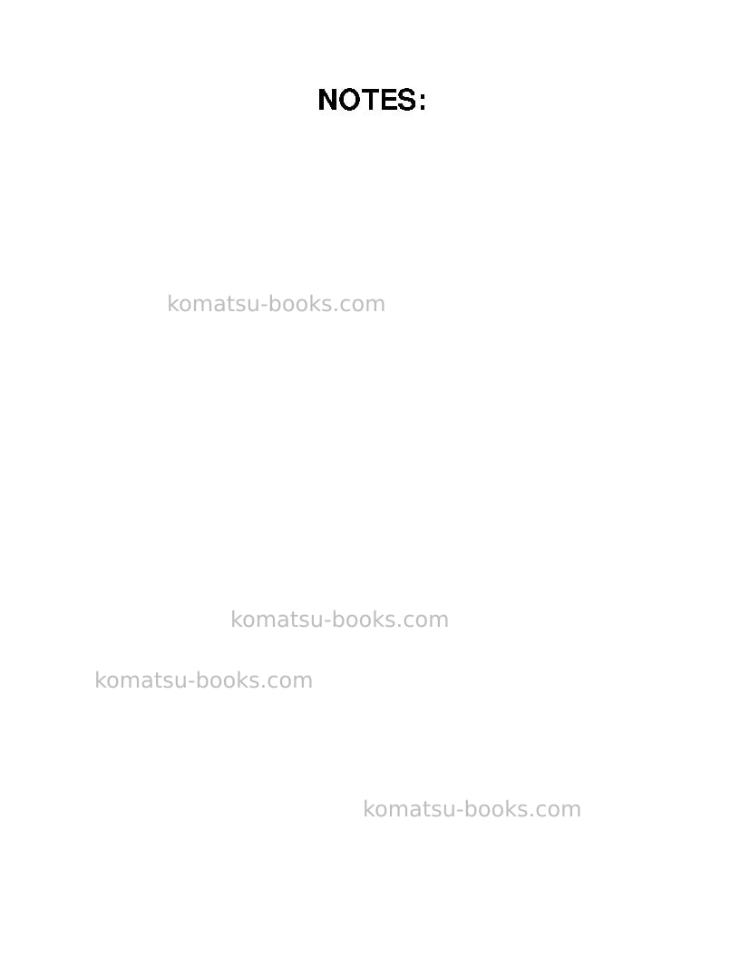 Komatsu 930e-2usa Operation manual cover Page 4